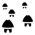 Huts Village SVG Icon